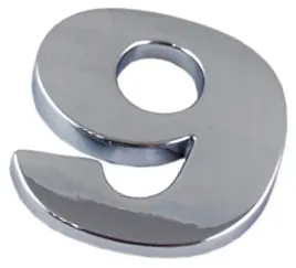 emblemat-k0l42-cyfra-litera-literka-chrom-9-dziewi