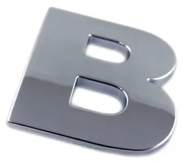 emblemat-c0o32-litera-literka-cyfra-cyfry-chrom-b