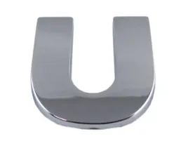 emblemat-litera-literka-cyfra-cyfry-chrom-u-u