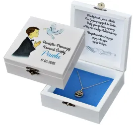 eleganckie-personalizowane-pudelko-komunijne-na-lancuszek-chlopiec
