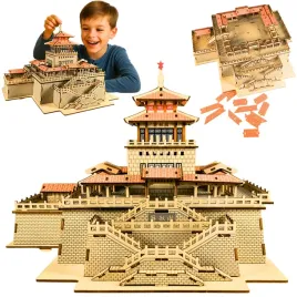 puzzle-drewniane-3d-ukladanka-jiefang-pavilion-dla-dzieci-klocki-diy-222-el