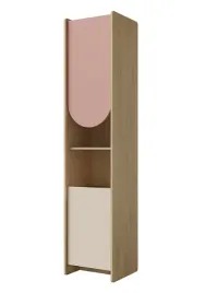 bezowa-szafa-mlodziezowa-regal-dab-cremona-rozowy-43cm-lopez-jr