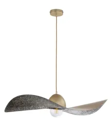 nowoczesna-lampa-wiszaca-kapelusz-kapello-zloto-czarna-nakrapiana-55cm