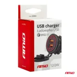 ladowarka-usb-samochodowa-2xusb-qc3-0-ip65-amio-mod-05-stan-nowy-marka-amio