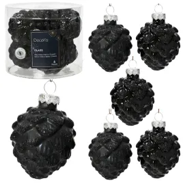 czarna-szyszki-bombki-choinkowe-zawieszki-zdobione-6-szt-7-cm-mix