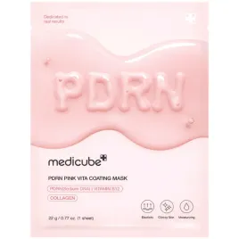 medicube-pdrn-pink-vita-coating-mask-22-g-rozswietlajaca-maska-w-plachcie