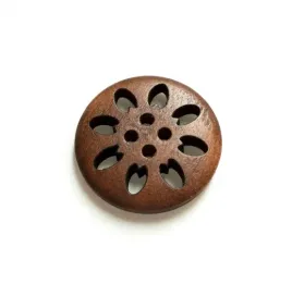 2szt-drewniane-guziki-25mm-brazowe-azurowy-kwiatek