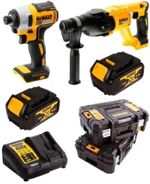 zestaw-dewalt-dck2023m2t-mlotowiertarka-dch133-zakretarka-dcf787-2x4ah-18v