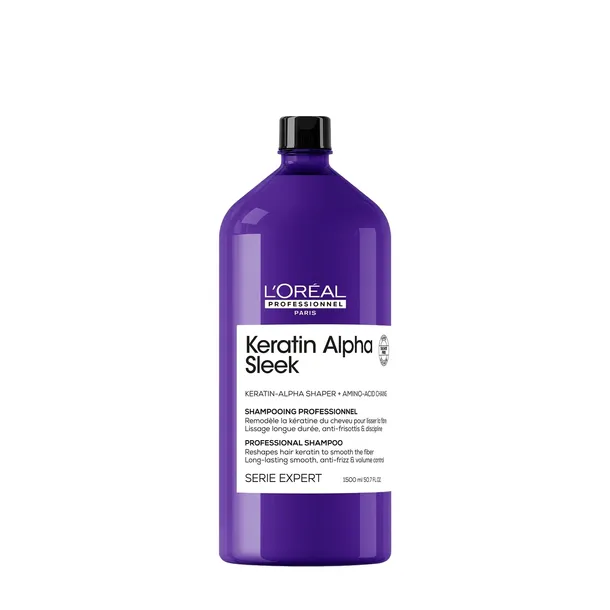 L'Oreal Keratin Alpha Sleek Shampoo Szampon Wygładzający Do Włosów 1500ml
