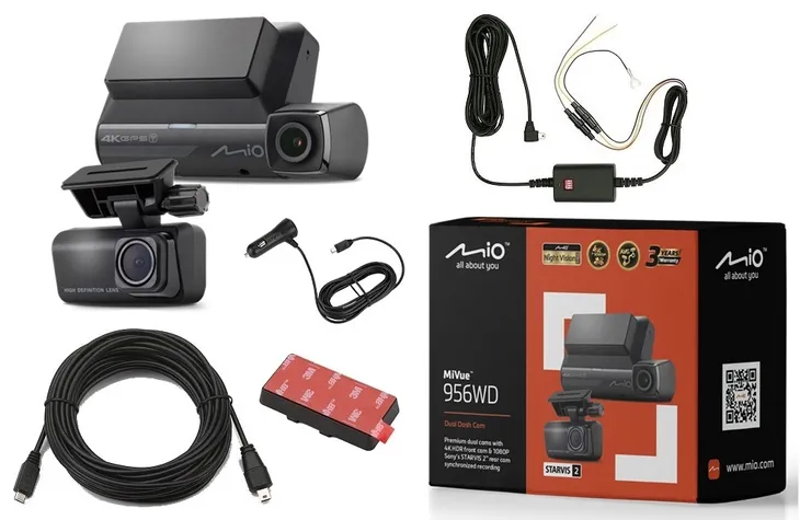 MIO Kamera MiVue 956W DUAL 4K HDR, GPS, WIFI