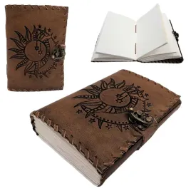 notes-skorzany-retro-slonce-i-ksiezyc-200-stron-styl-vintage