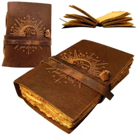 notes-skorzany-vintage-slonce-i-ksiezyc-skora-bawola-200-stron