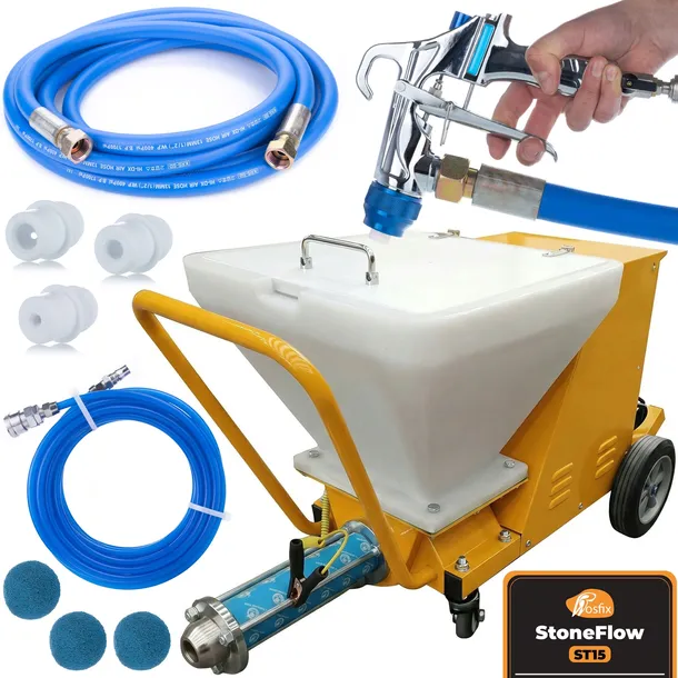 Rosfix StoneFlow ST15 – Profesjonalny agregat tynkarski | 3000 W | 15 L/min