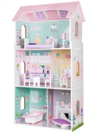 drewniany-domek-dla-lalek-mebelki-wysoka-rezydencja-jagodowa-ecotoys