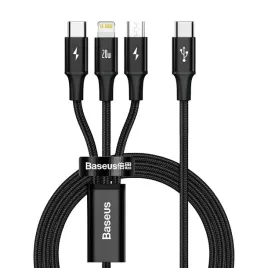 kabel-usb-3w1-baseus-rapid-series-micro-usb-lightning-usb-c-20w-1-5m