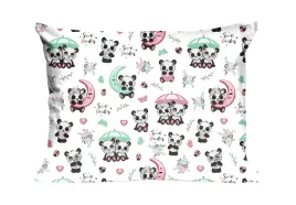 poszewka-40x40-pandy-biala-kolorowa-kids