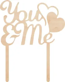 topper-slub-wesele-sklejka-you-and-me