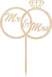 topper-slub-wesele-sklejka-mr-and-mrs