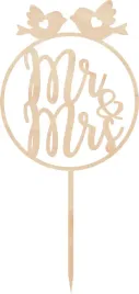 topper-slub-wesele-sklejka-mr-and-mrs