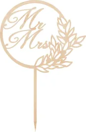 topper-slub-wesele-sklejka-mr-and-mrs