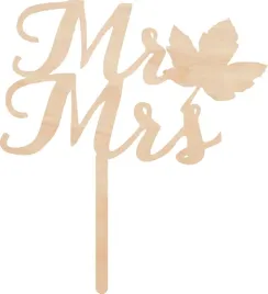 topper-slub-wesele-sklejka-mr-and-mrs