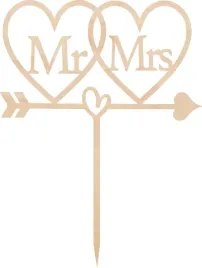 topper-slub-wesele-sklejka-mr-and-mrs