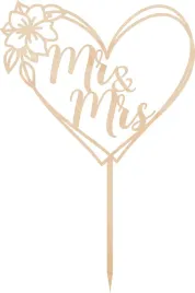 topper-slub-wesele-sklejka-mr-and-mrs
