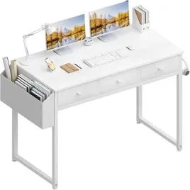 biurko-komputerowe-toaletka-biala-3-szuflady-organizer-loftowy-design