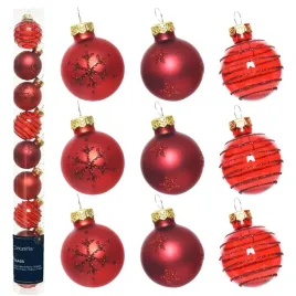 szklane-zawieszki-choinkowe-czerwone-bombki-na-choinke-3-cm-9-szt-mix