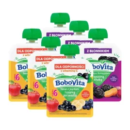 bobovita-mus-banan-z-jagodami-i-gruszka-z-buraczkiem-mix-smakow-zestaw-6-x