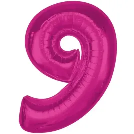 balon-foliowy-cyfra-9-rozowy-ciemny-godan-36-dgt