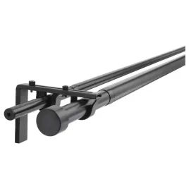 ikea-racka-hugad-kombinacja-podwojny-karnisz-czarny-210-385-cm