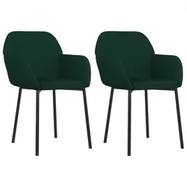 krzesla-stolowe-2-szt-ciemnozielone-obite-aksamitem