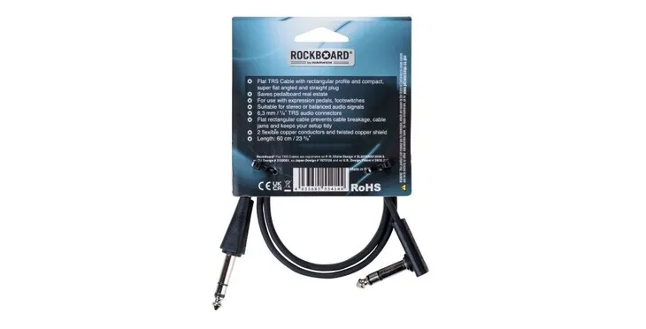 kabel-patch-rockboard-flat-black-trs-s-a-60cm-marka-rockboard