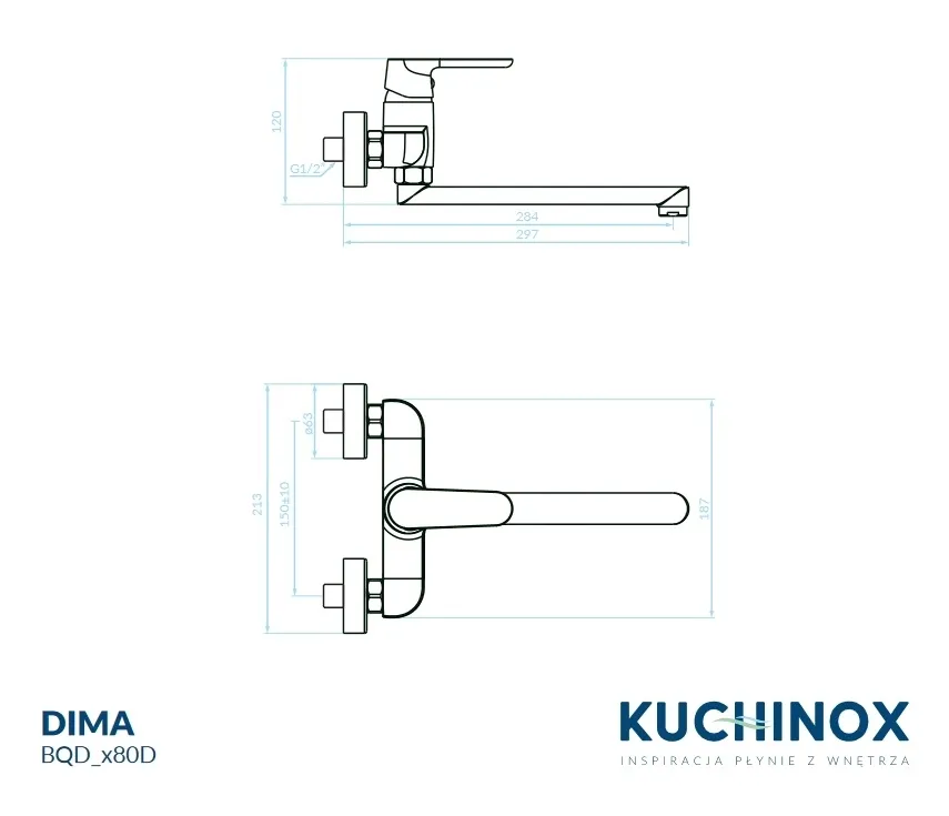 bateria-kuchenna-scienna-kuchinox-dima-czarny-stan-nowy