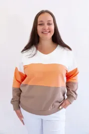 bawelniana-bluza-trzykolorowa-ines-bezowo-bialo-pomaranczowa-l-xl