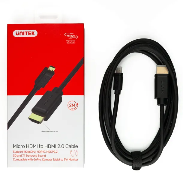 kabel-unitek-y-c182-hdmi-micro-hdmi-2-m-marka-unitek