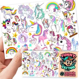 tatuaze-zmywalne-dla-dzieci-jednorozce-unicorn-wzory-oryginalne