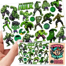 tatuaze-zmywalne-dla-dzieci-hulk-wzory-oryginalne