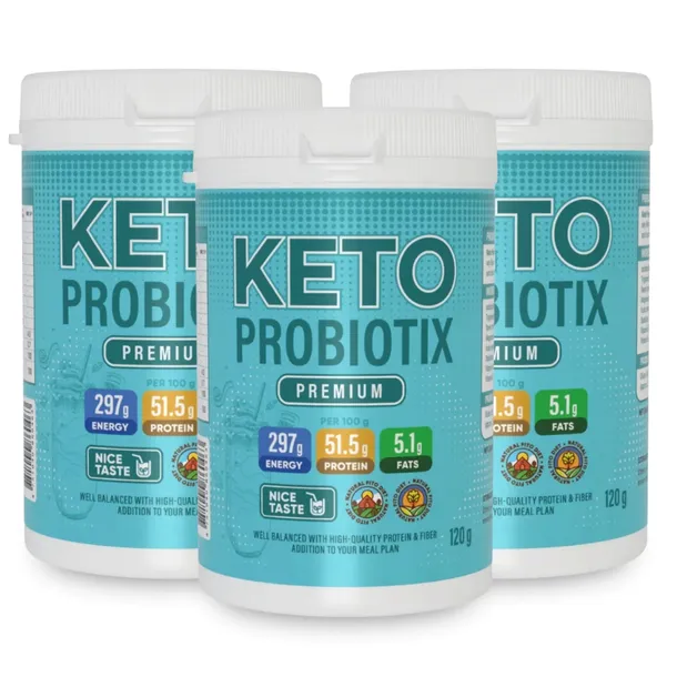 3X Keto Probiotix Probiotyk - Suplement Diety Wspomagający Odchudzanie 120G
