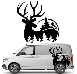 naklejka-grafika-na-kamper-przyczepe-jelen-deer-las-wild-animal-43x43
