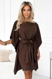 287-33-sofia-sukienka-motyl-z-wiazaniem-w-pasie-czekoladowa-2xl-3xl