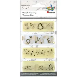 tasiemki-love-serduszka-zloty-bialy-titanum-1-m-4-szt