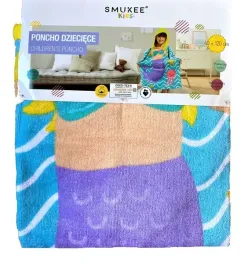 poncho-dzieciece-smukee-syrenka-szlafrok-kaptur