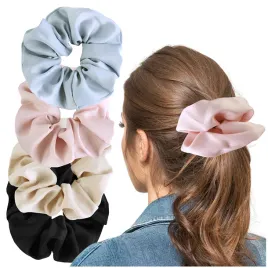 gumka-do-wlosow-satynowa-scrunchie-duza-damska-wygodna-frotka-zestaw-4szt