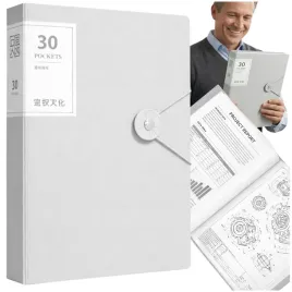 segregator-a4-dokumenty-bialy-30szt-koszulek-z-gumka-organizer-biuro