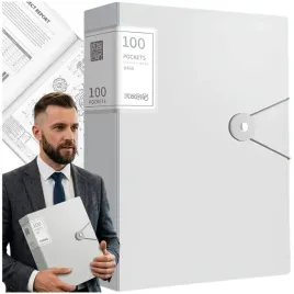 segregator-a4-dokumenty-organizer-100-sztuk-koszulek-do-biura-szkoly-bialy