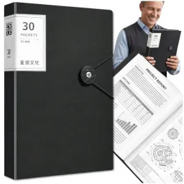 segregator-a4-dokumenty-koszulki-30szt-organizer-czarny-biuro-szkola