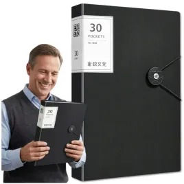 segregator-a4-dokumenty-koszulki-30szt-organizer-czarny-biuro-szkola