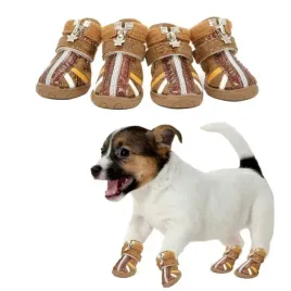 blyszczace-buty-dla-psa-na-zamek-gloria-2-brazowy